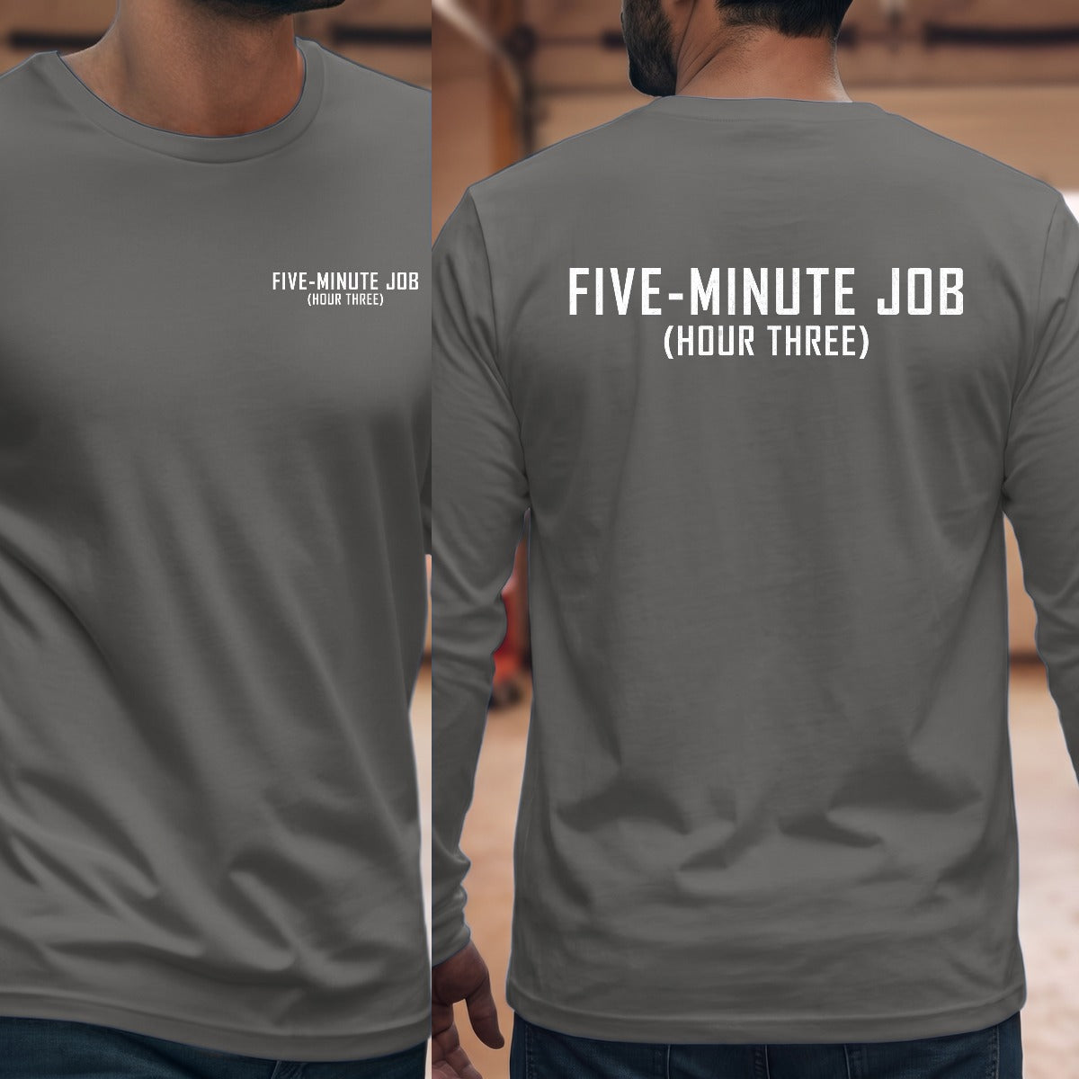 Graphite Heather | Front & Back