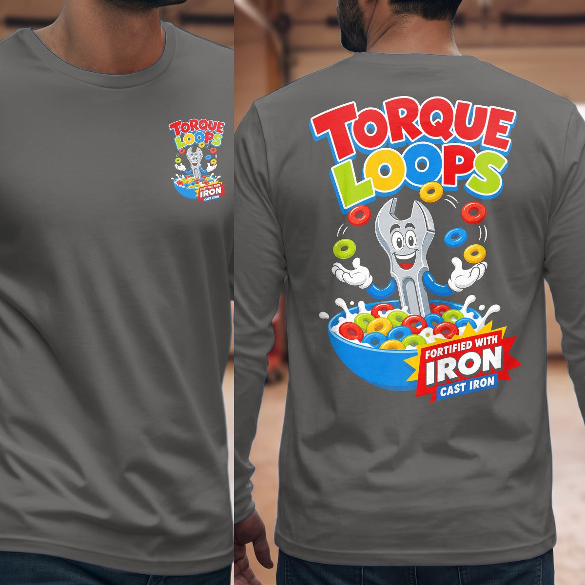 Graphite Heather | Front & Back