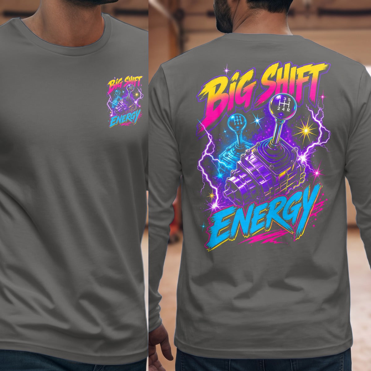 Graphite Heather | Front & Back