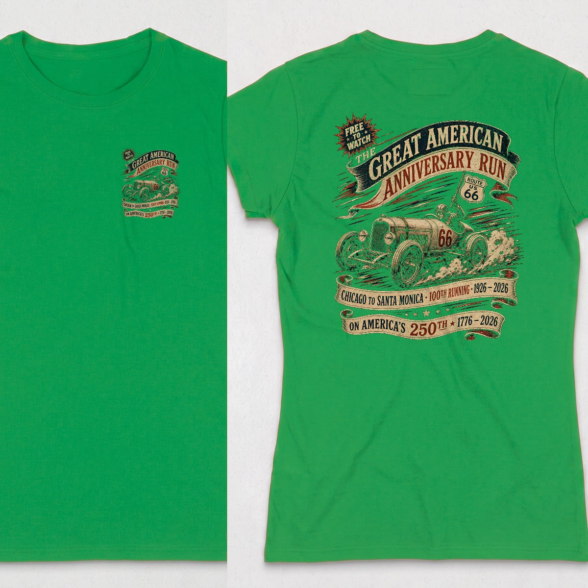 Irish Green | Left Chest + Back