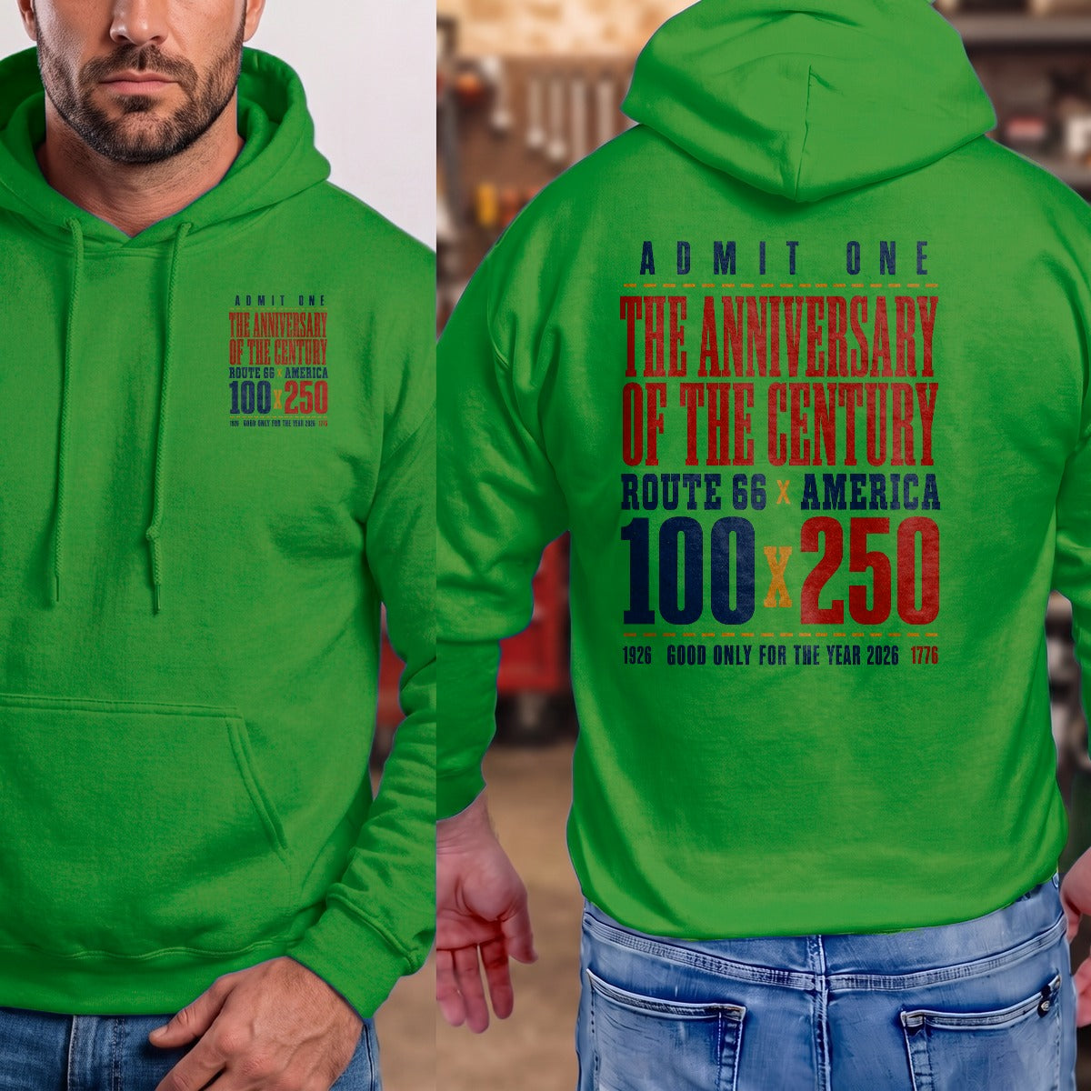 Irish Green | Front & Back