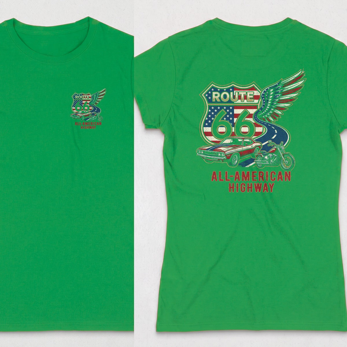 Irish Green | Left Chest + Back
