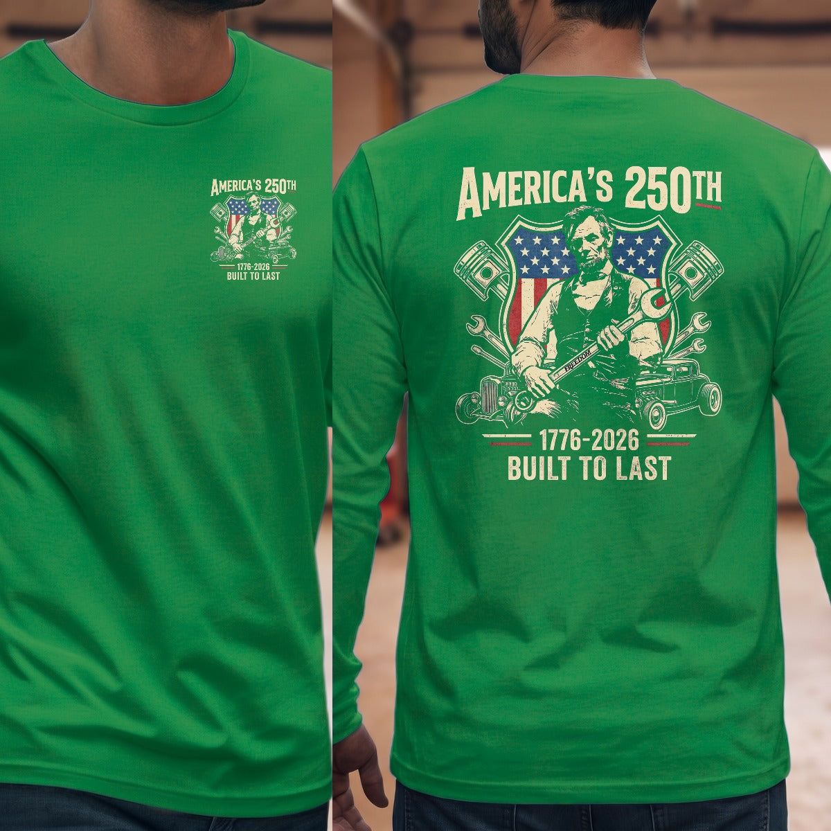 Irish Green | Left Chest + Back