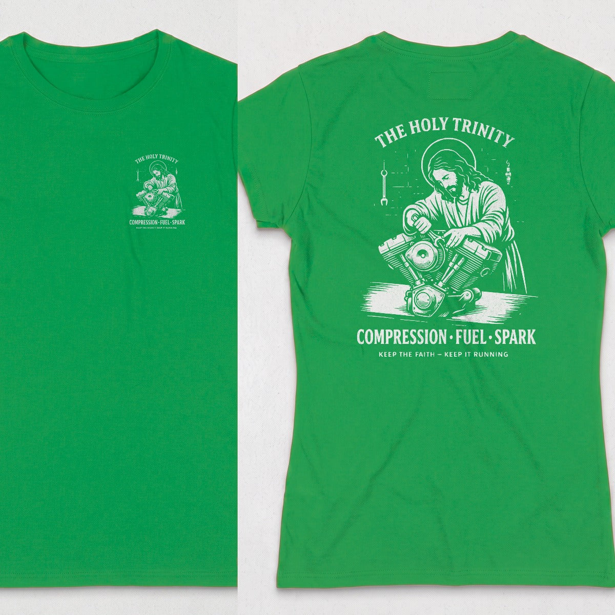 Irish Green | Left Chest + Back