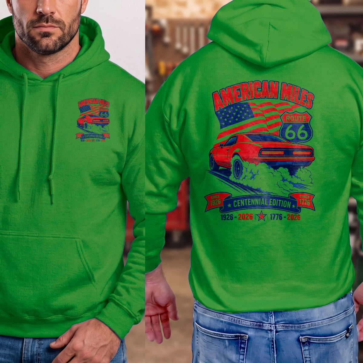 Irish Green | Left Chest + Back