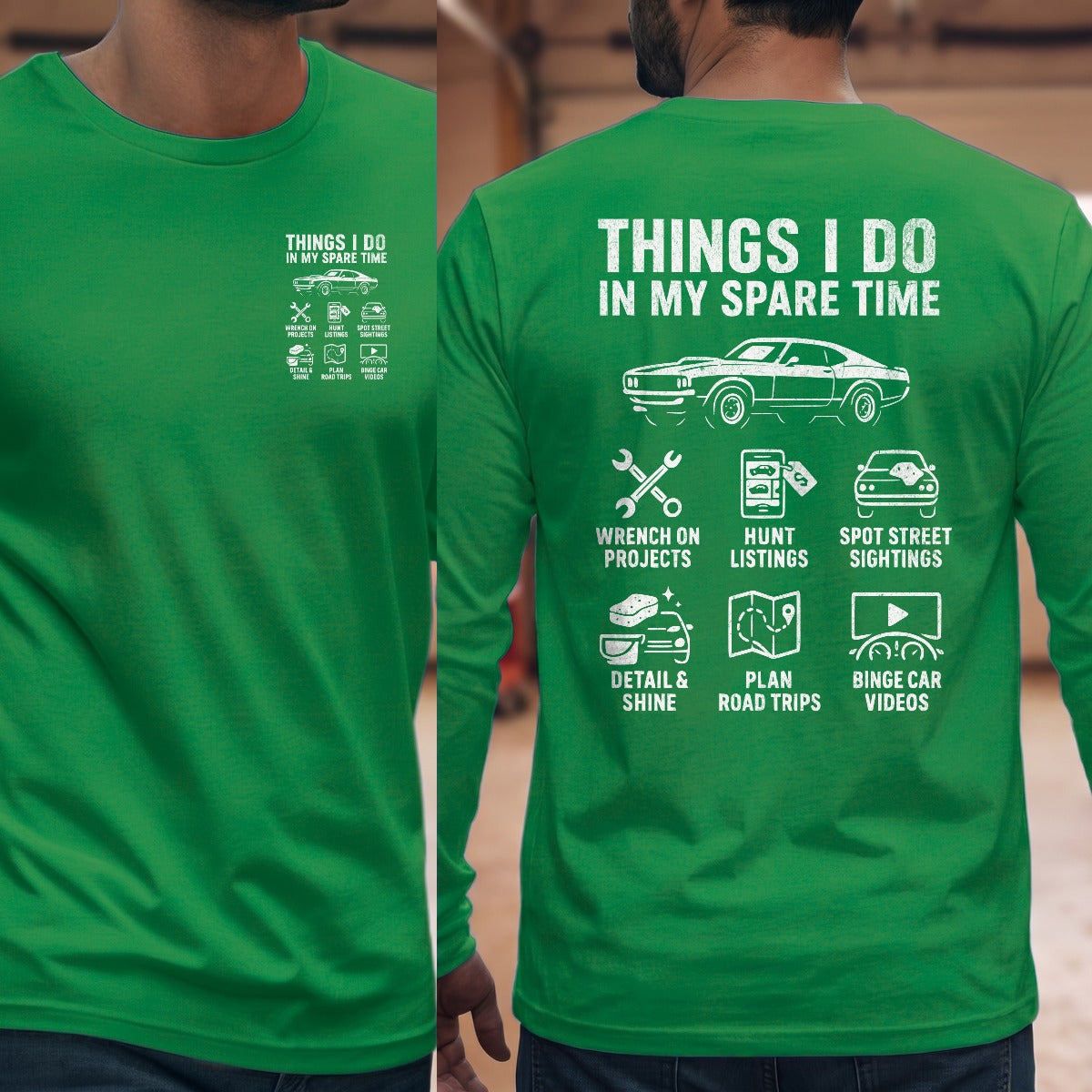 Irish Green | Left Chest + Back