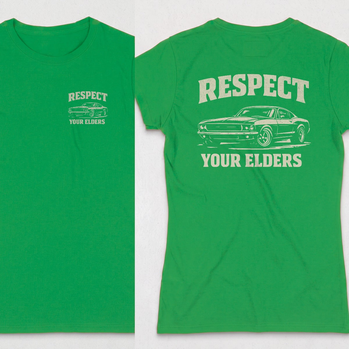 Irish Green | Left Chest + Back