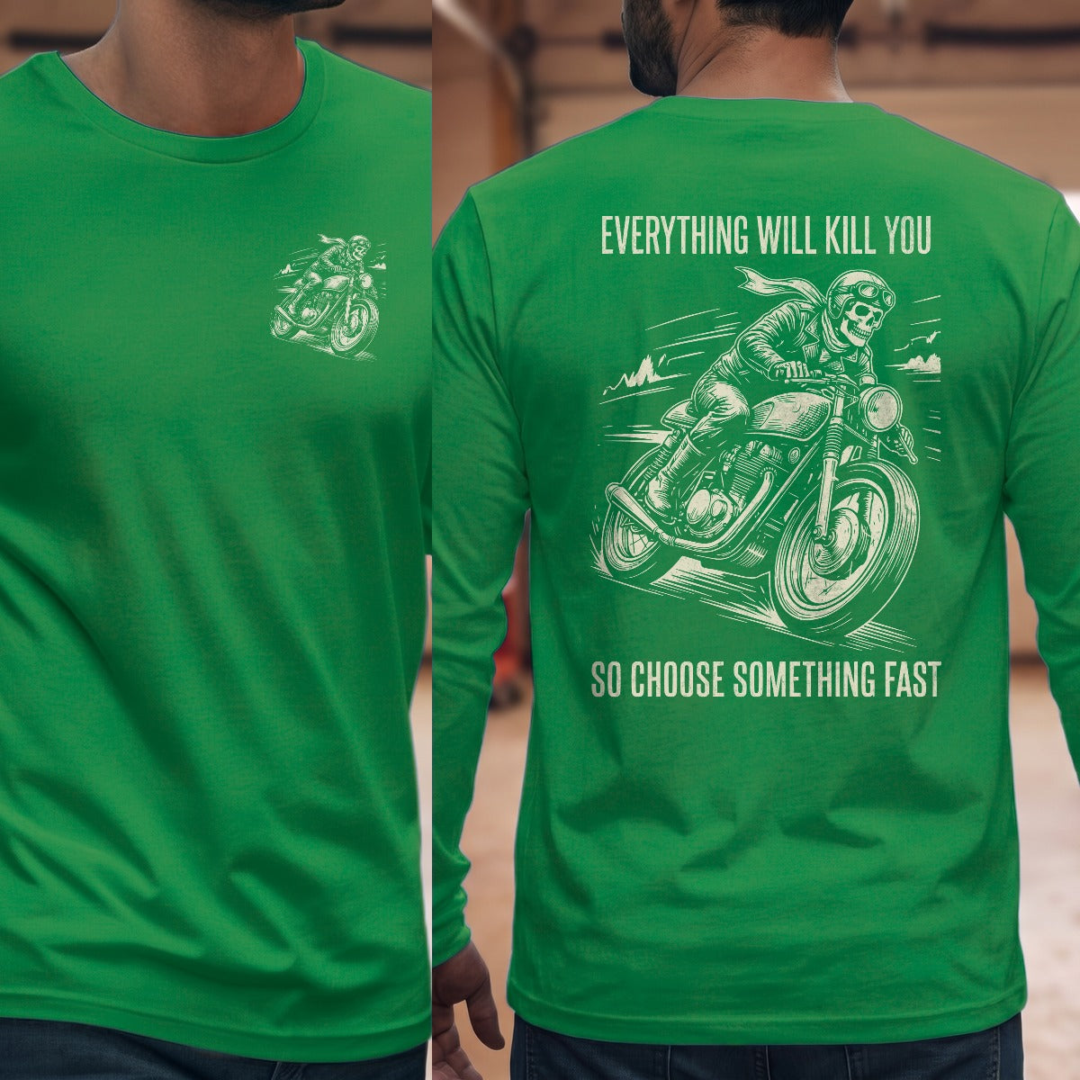 Irish Green | Left Chest + Back