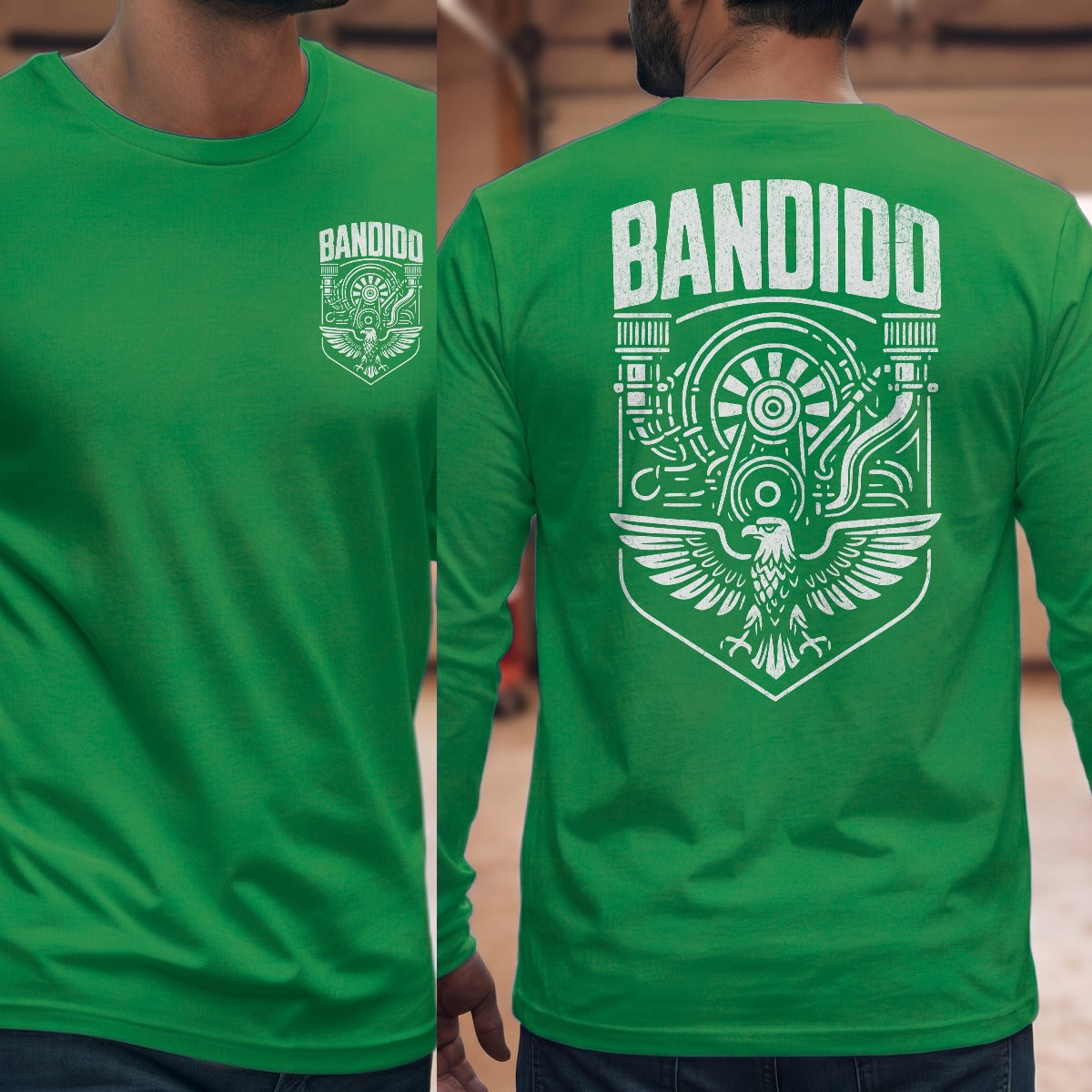 Irish Green | Left Chest + Back