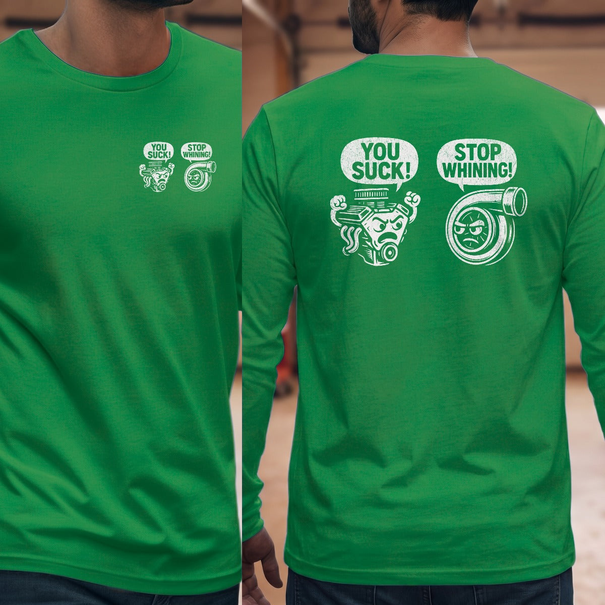 Irish Green | Left Chest + Back