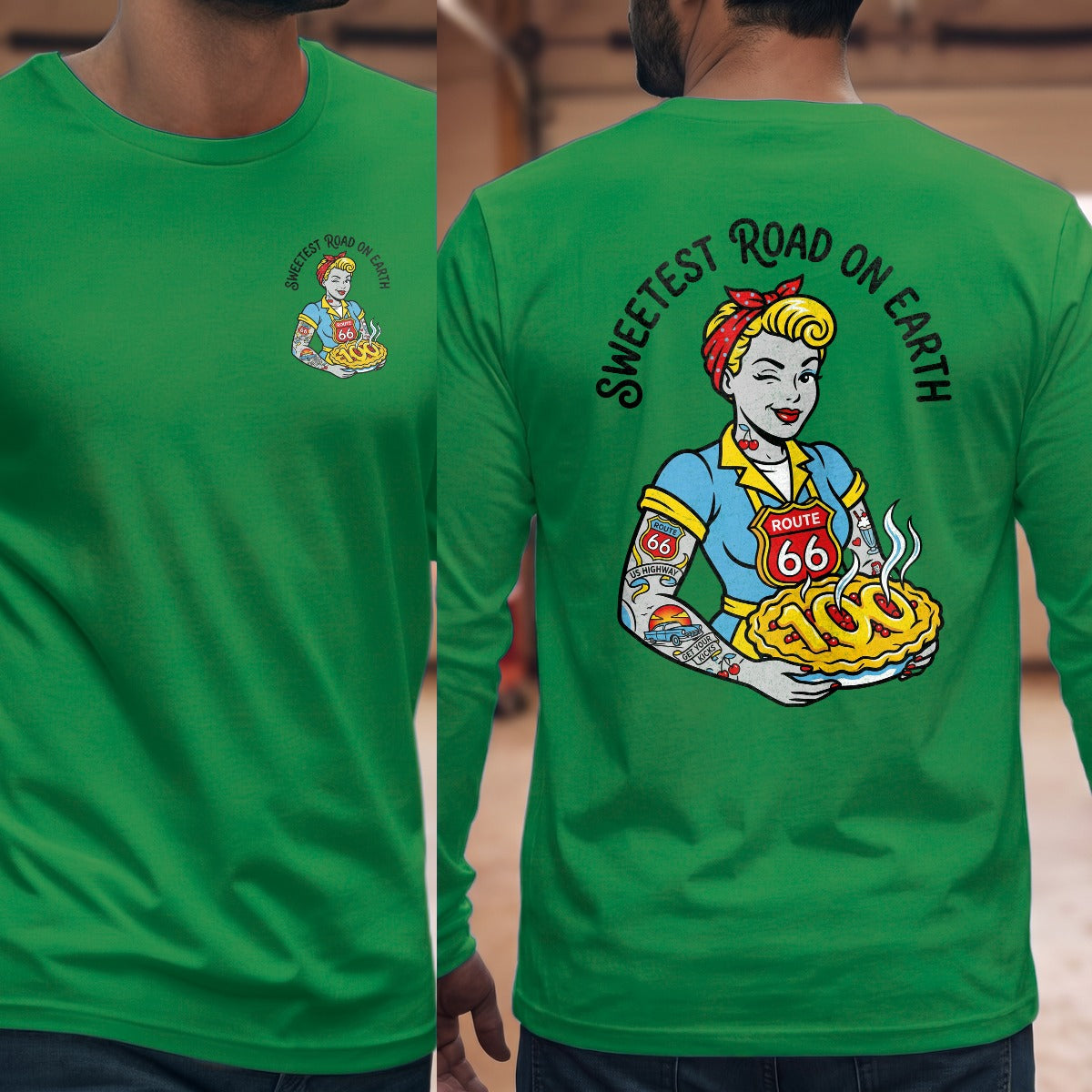 Irish Green | Left Chest + Back