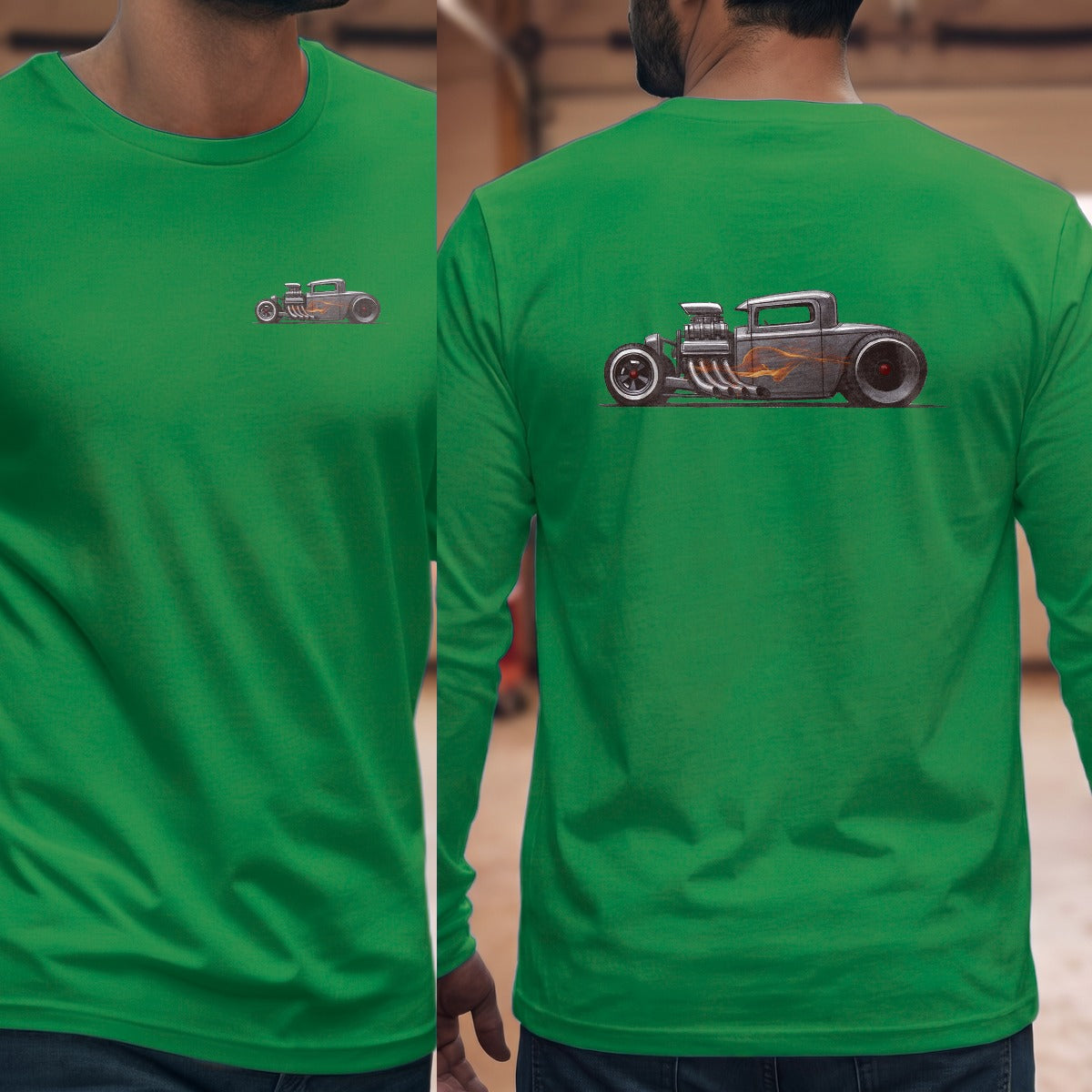 Irish Green | Left Chest + Back