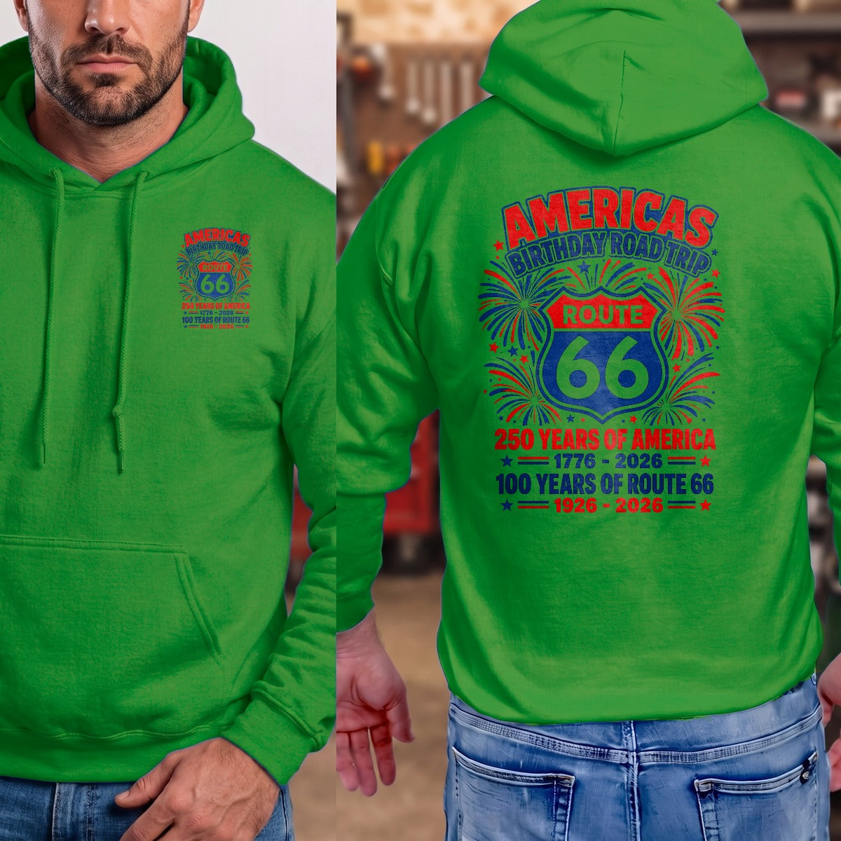 Irish Green | Left Chest + Back