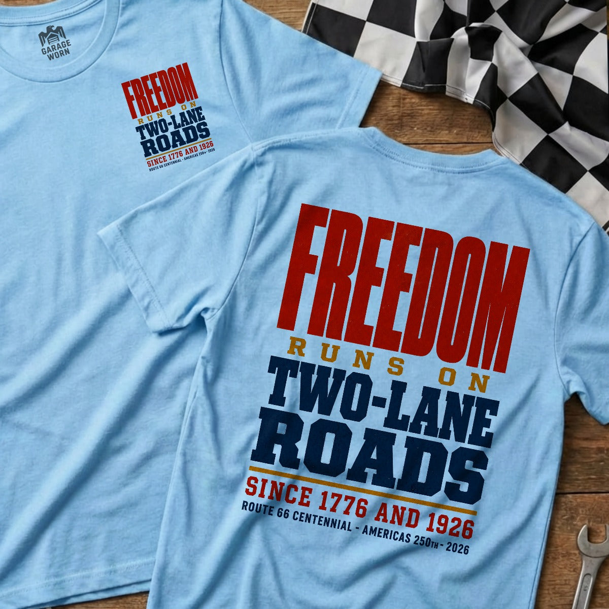 Light Blue | Front & Back