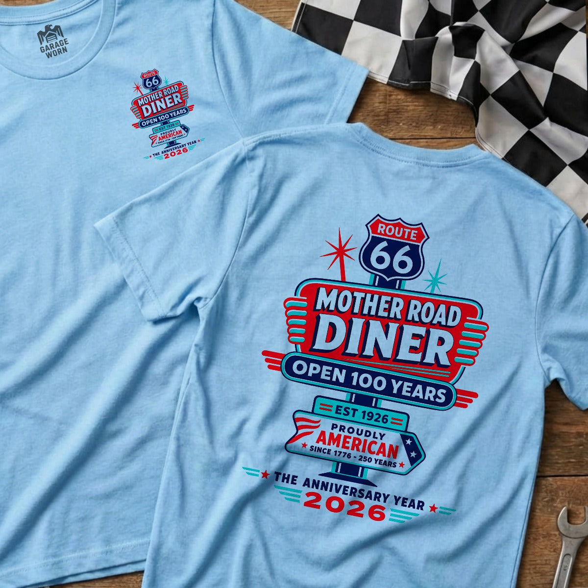 Light Blue | Front & Back