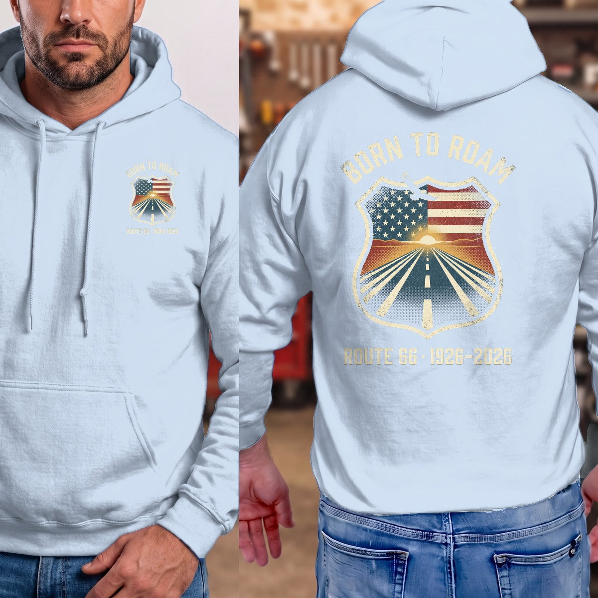 Light Blue | Front & Back