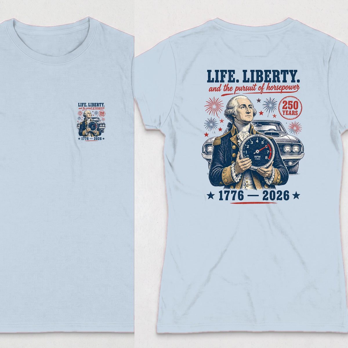 Light Blue | Front & Back