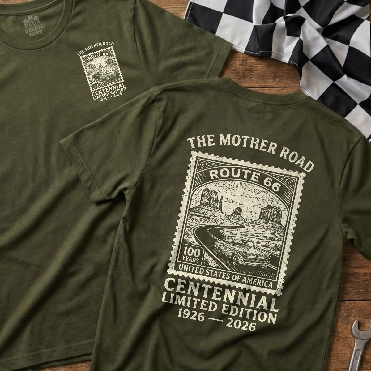 Military Green | Left Chest + Back