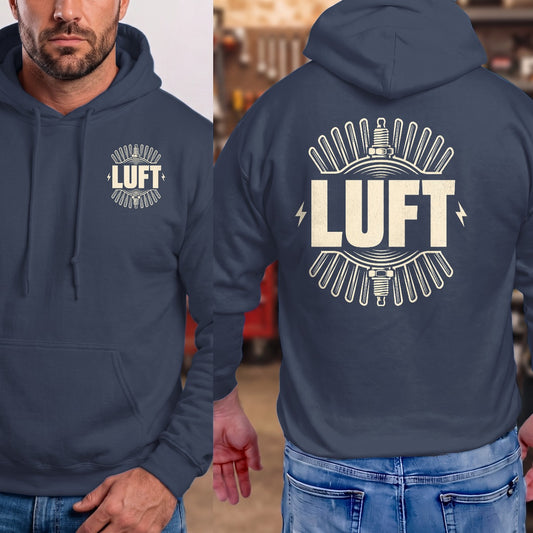Navy | Left Chest + Back