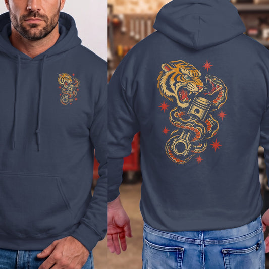 Navy | Left Chest + Back
