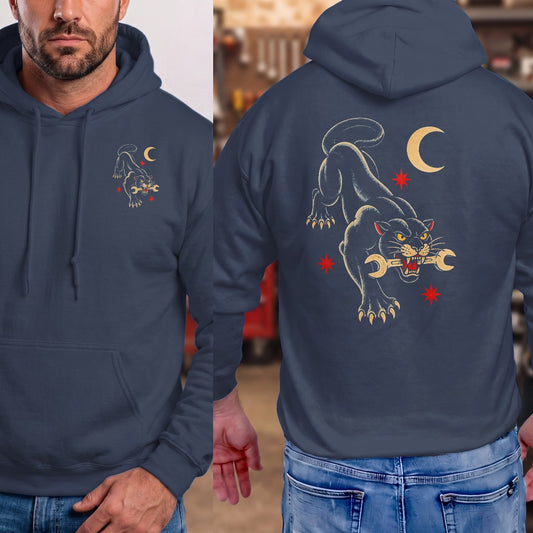 Navy | Left Chest + Back