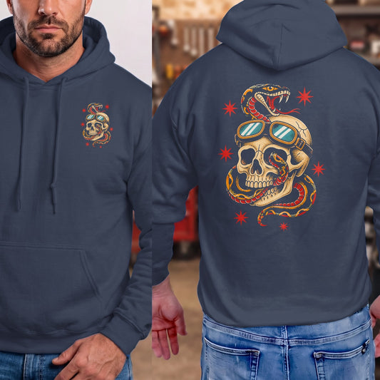 Navy | Left Chest + Back