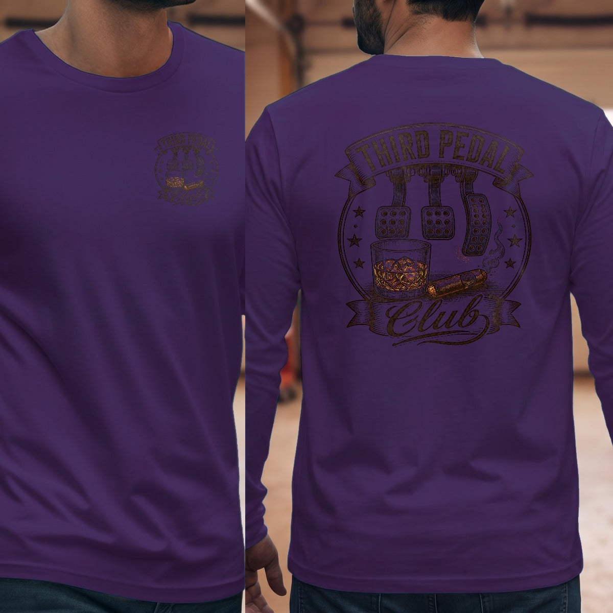 Purple | Left Chest + Back