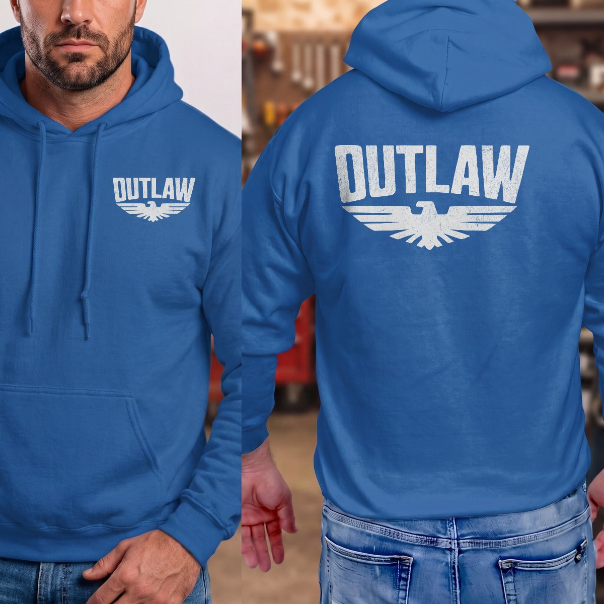 Royal | Left Chest + Back