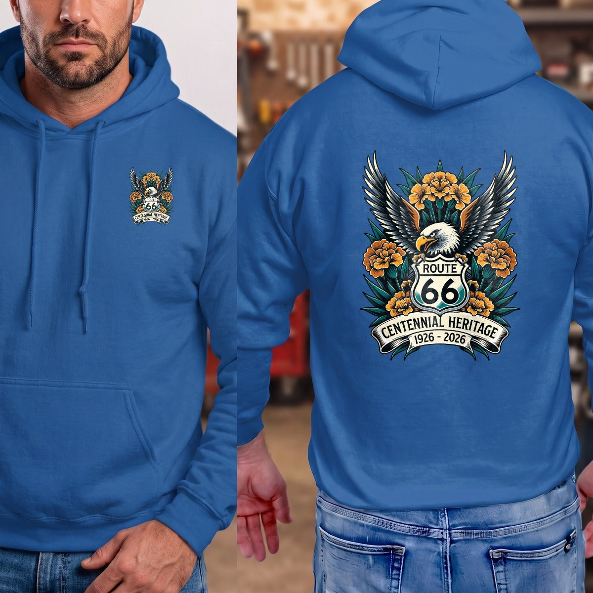 Royal | Left Chest + Back