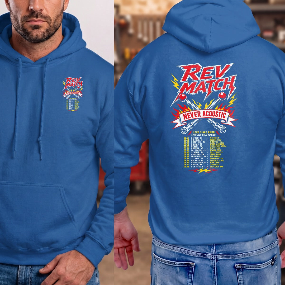 Royal | Left Chest + Back