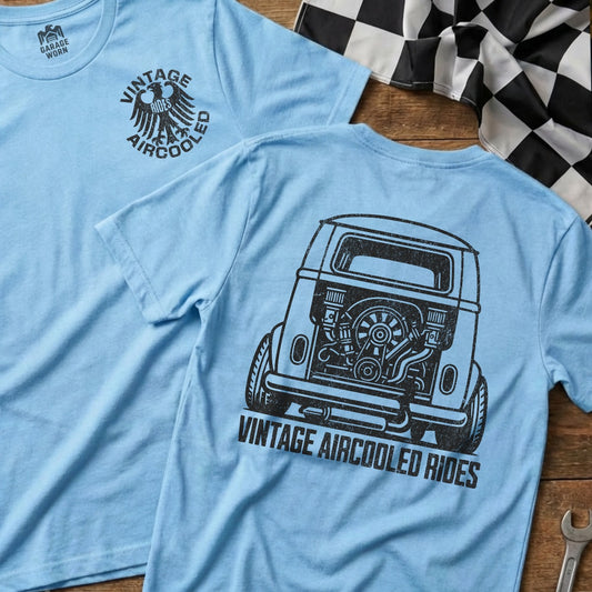 Light Blue | Soft-Style Tee | Left Chest + Back
