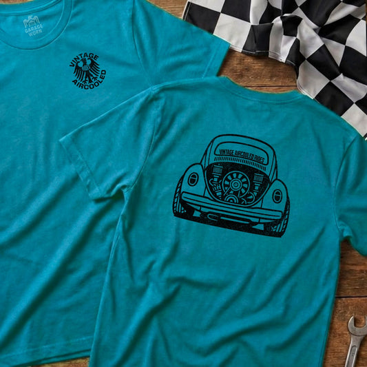 Tropical Blue | Soft-Style Tee | Left Chest + Back