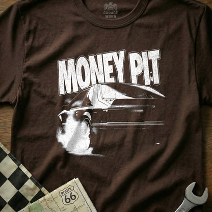 Money Pit Car Graphic tee shirt Distressed Style Urban Wear