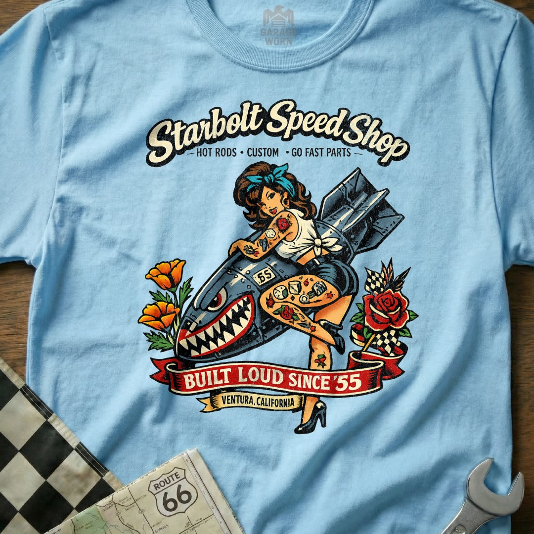 Starbolt Speed Shop Built Loud Since '55 Shirt