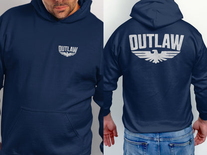 Outlaw Eagle Logo Printed Hoodie Product