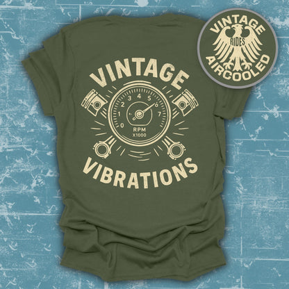 Vintage Vibrations Aircooled Rides T-Shirt product type
