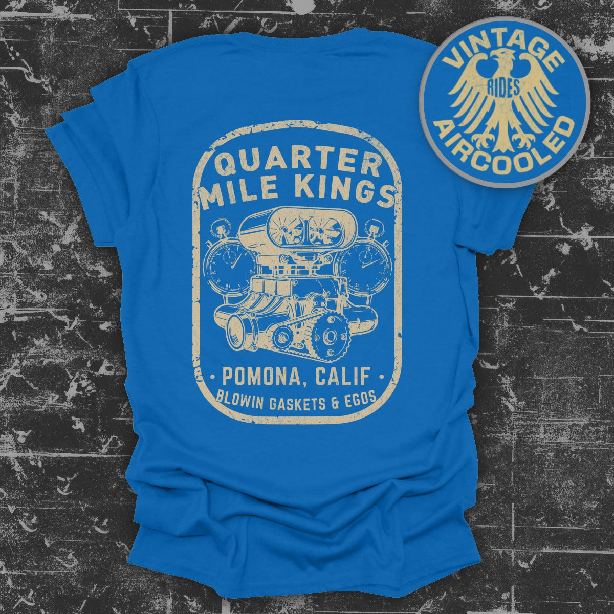 Quarter Mile Kings Pomona Calif Vintage Graphic Shirt
