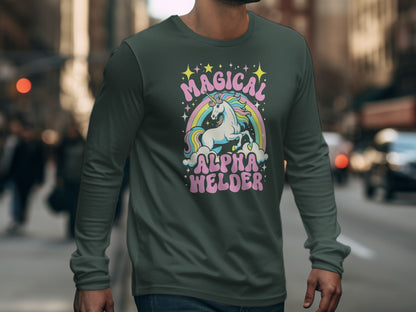 Magical Alpha Healer Unicorn Long Sleeve Shirt