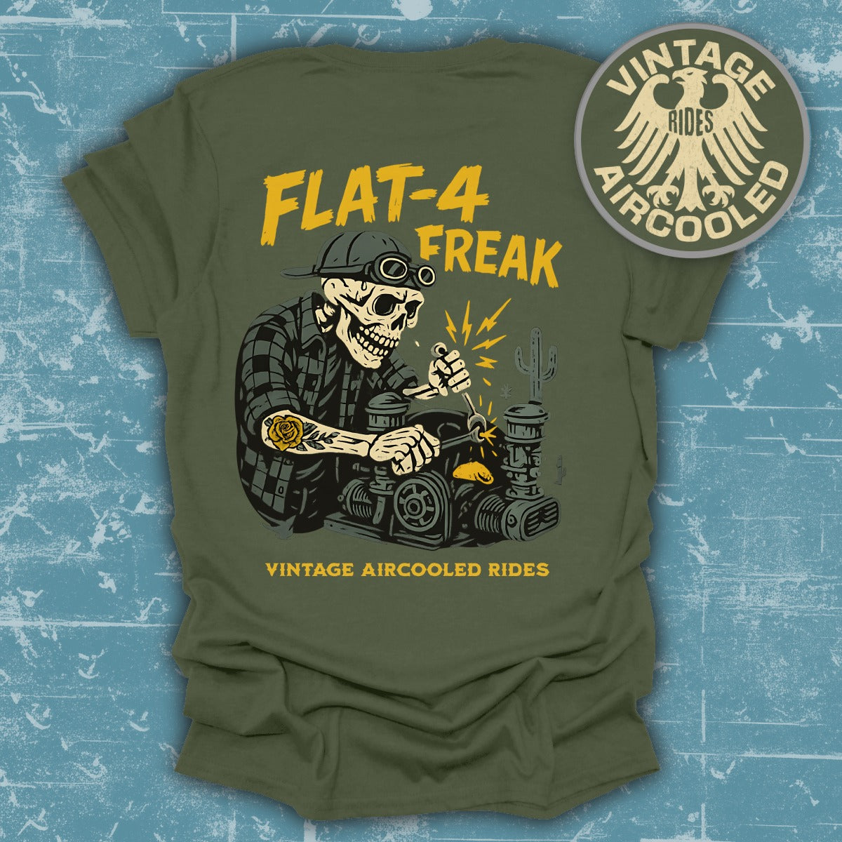 Flat-4 Freak Vintage Aircooled Rides T-Shirt product