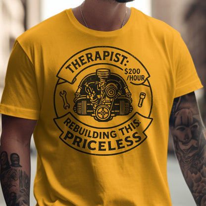 Therapist Mechanic Priceless Hourly Rate T-Shirt