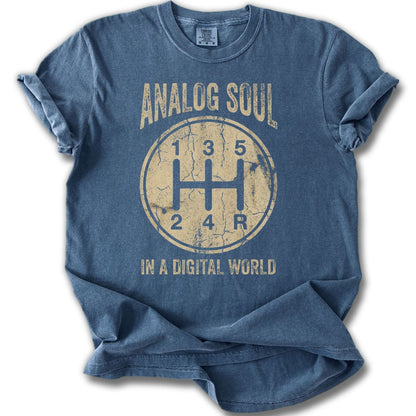 Analog Soul In A Digital World Graphic T-shirt