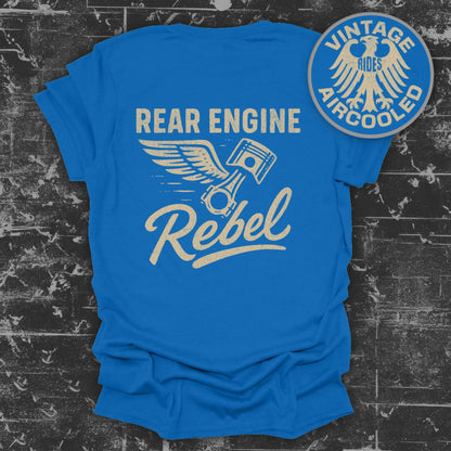 Vintage Rides Aircooled Rear Engine Rebel T-shirt
