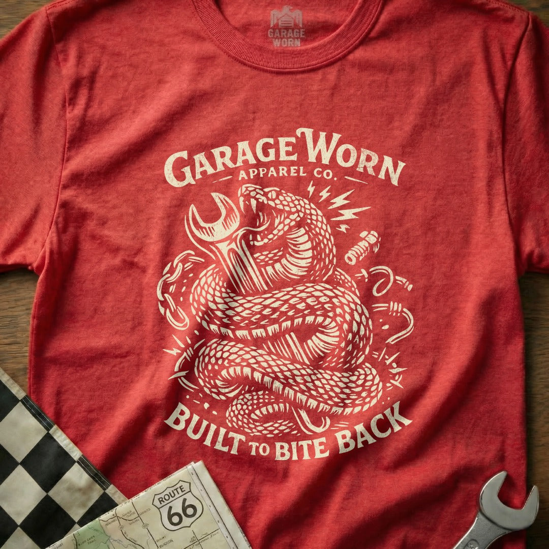 Garage Worn Apparel Co Built To Bite Back T-Shirt product type