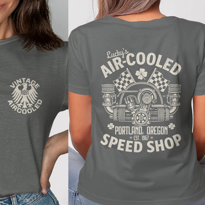 Vintage Air Cooled Speed Shop Graphic Tee product