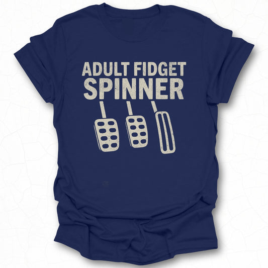 Adult Fidget Spinner Graphic Design T-shirt