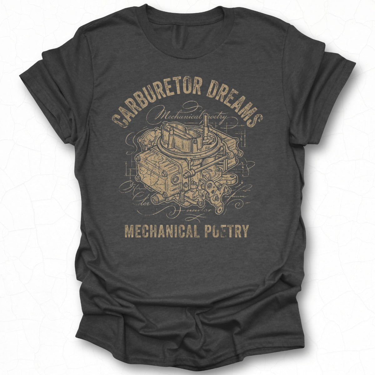 Carburetor Dreams Mechanical Poetry T-shirt