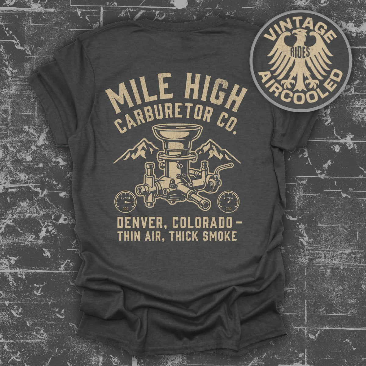 Mile High Carburetor Co Vintage Rides Aircooled T-shirt