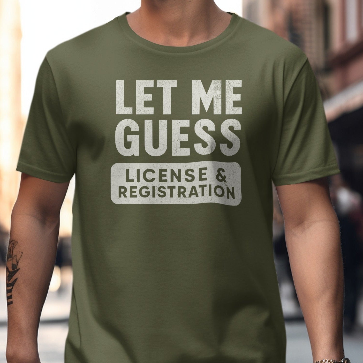 Let Me Guess License & Registration T-shirt product type