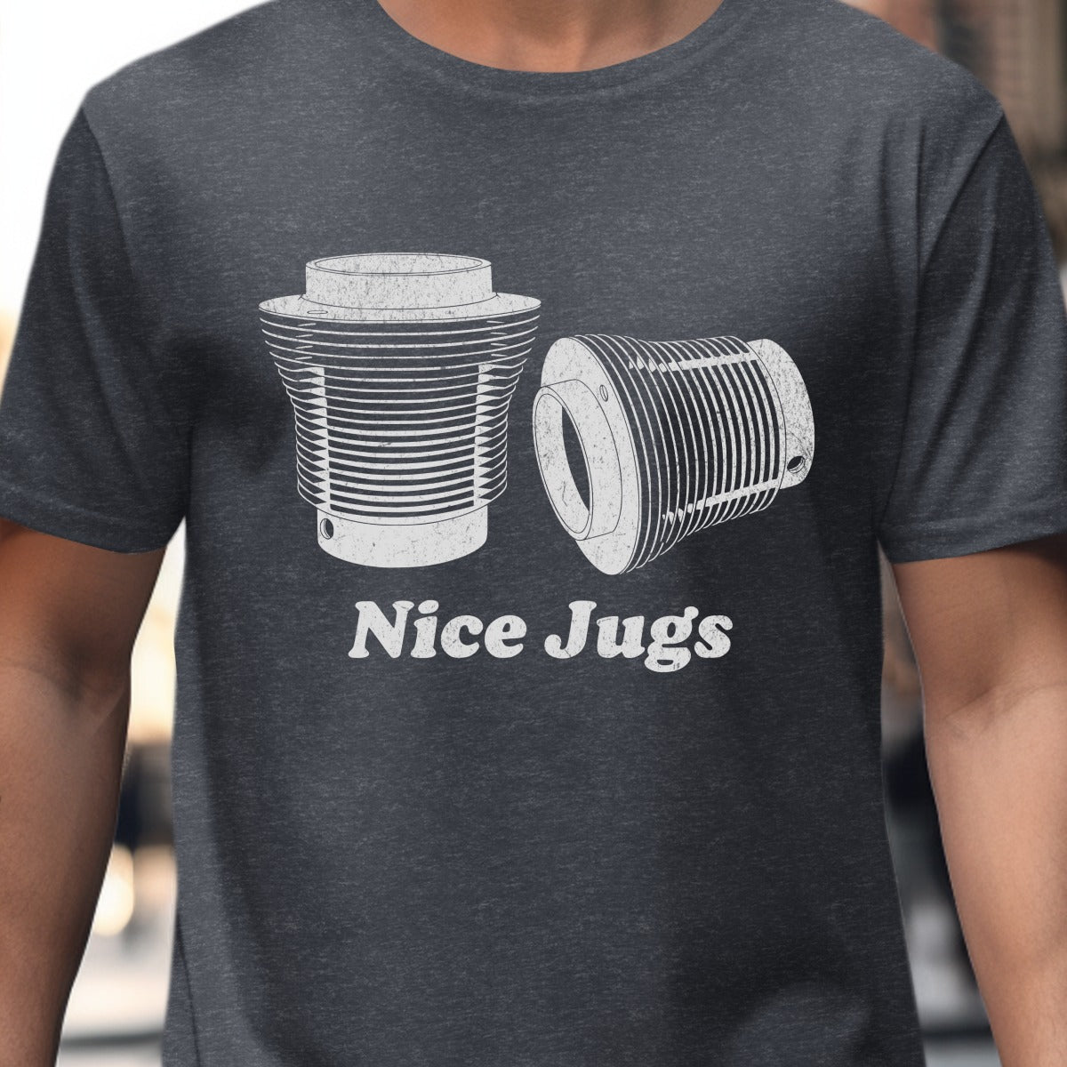 Humorous T-shirt with Nice Jugs Design product