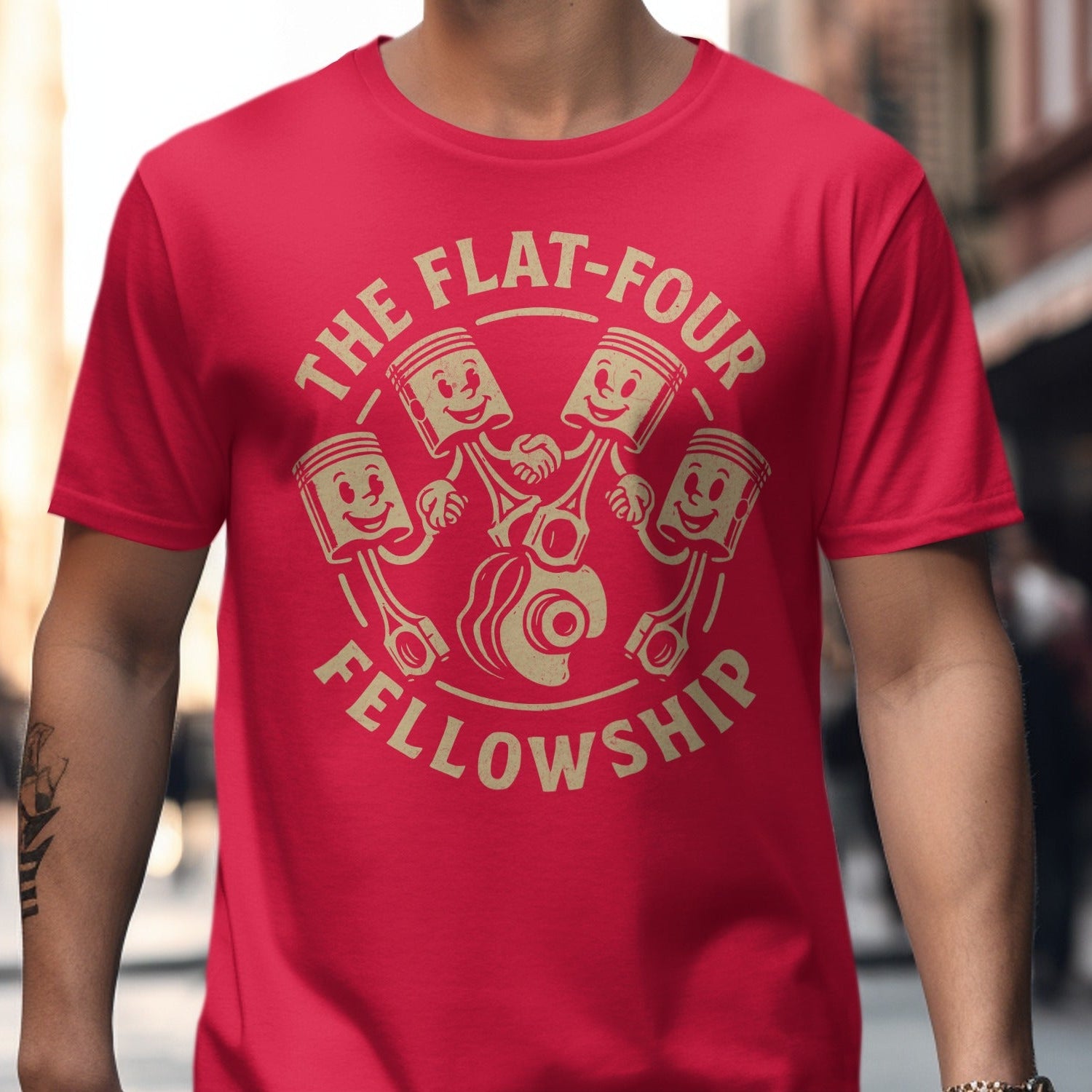 The Flat Four Fellowship Graphic T-Shirt product type